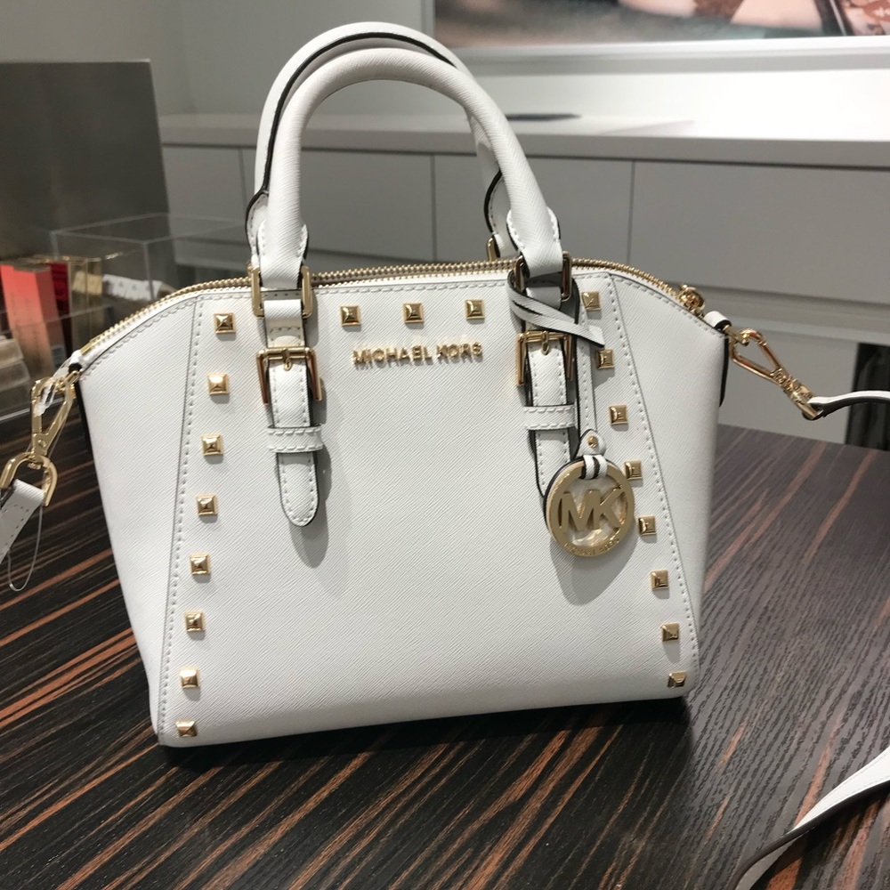 NWT Michael Kors Ciara Saffiano Leather Satchel